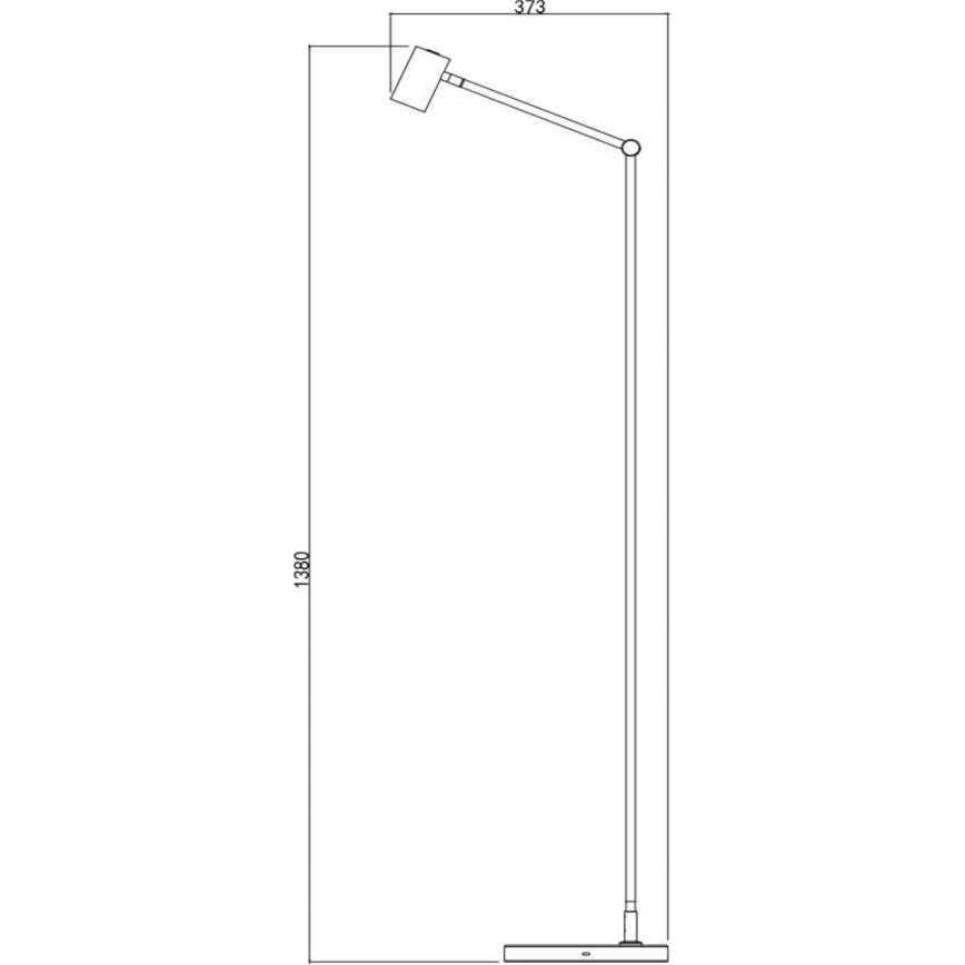 Lucide 36722/03/30 - LED Hämardatav puutetundlik põrandalamp TIPIK LED/3W/230V must