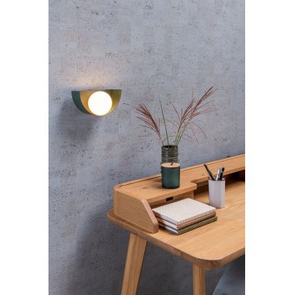 Lucide 45201/01/33 - Seinavalgusti BENNI 1xG9/28W/230V roheline
