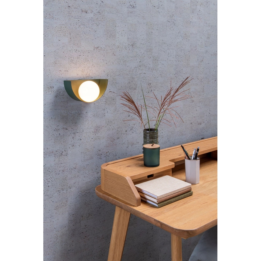 Lucide 45201/01/33 - Seinavalgusti BENNI 1xG9/28W/230V roheline