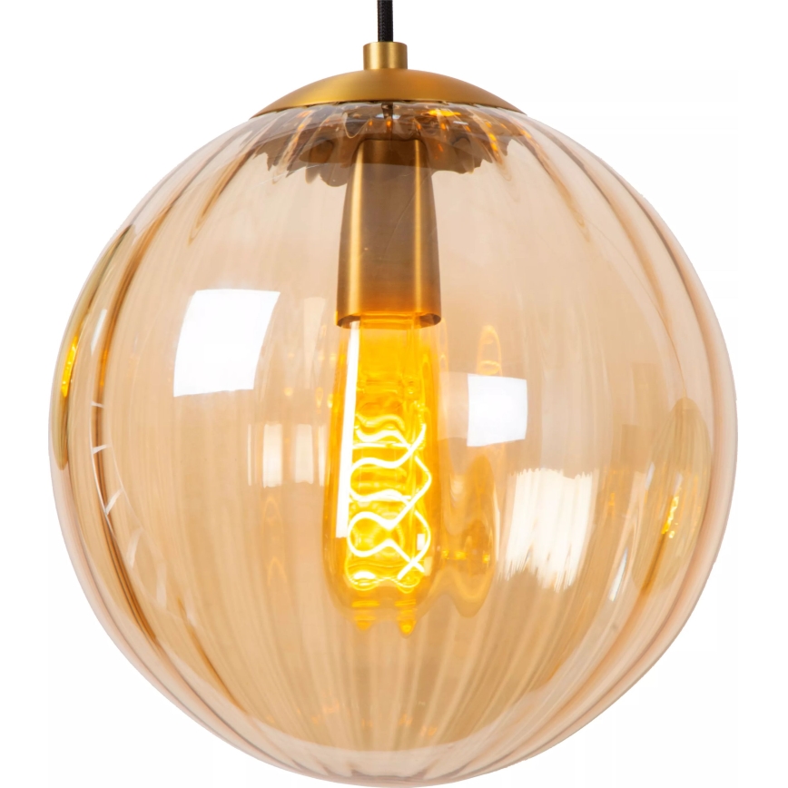 Lucide 45493/03/33 - Lühter MONSARAZ 3xE27/40W/230V roheline/beež