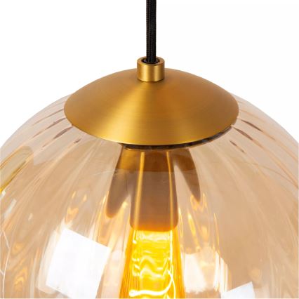 Lucide 45493/03/33 - Lühter MONSARAZ 3xE27/40W/230V roheline/beež