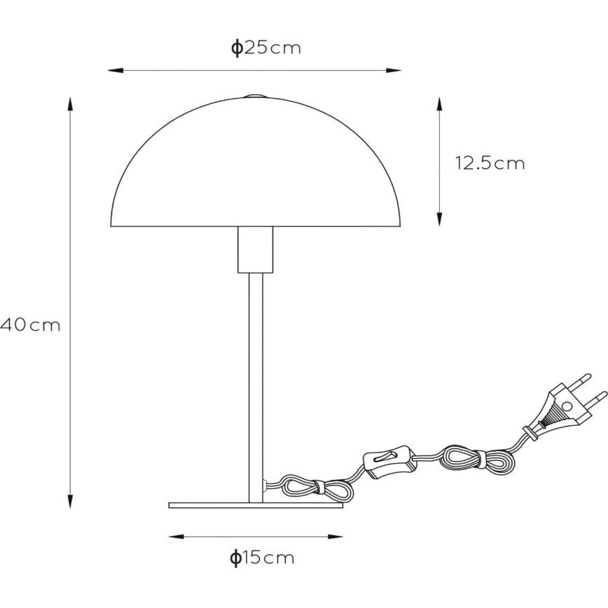 Lucide 45596/01/44 - Laualamp SIEMON 1xE14/25W/230V oranž