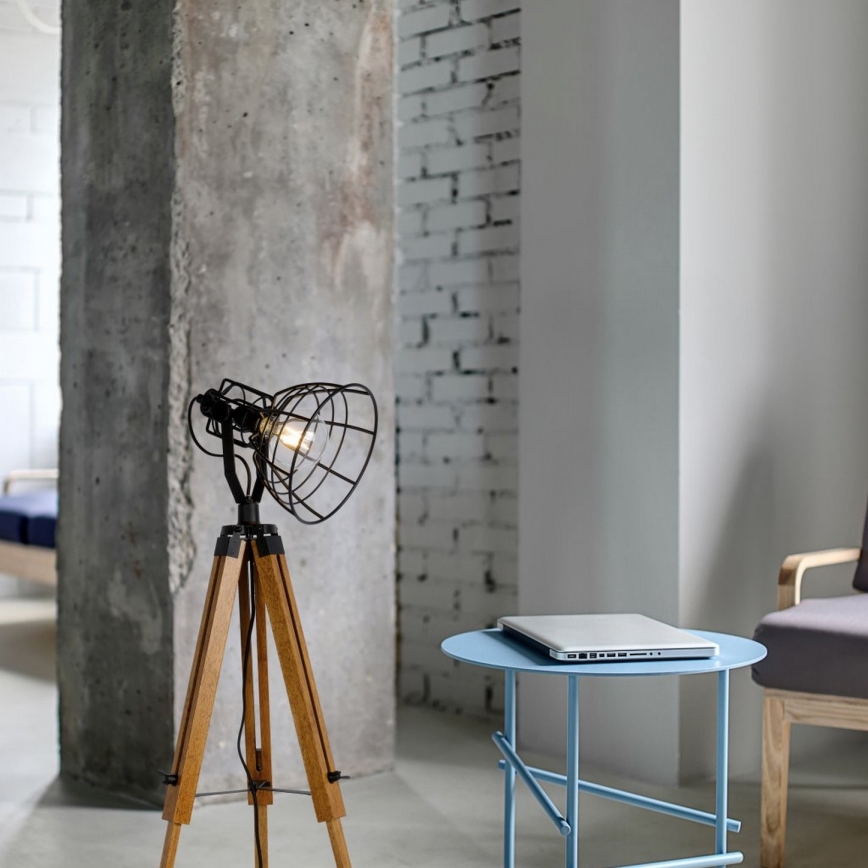 Lucide 45757/01/30 - Põrandalamp JOSHUA 1xE27/60W/230V