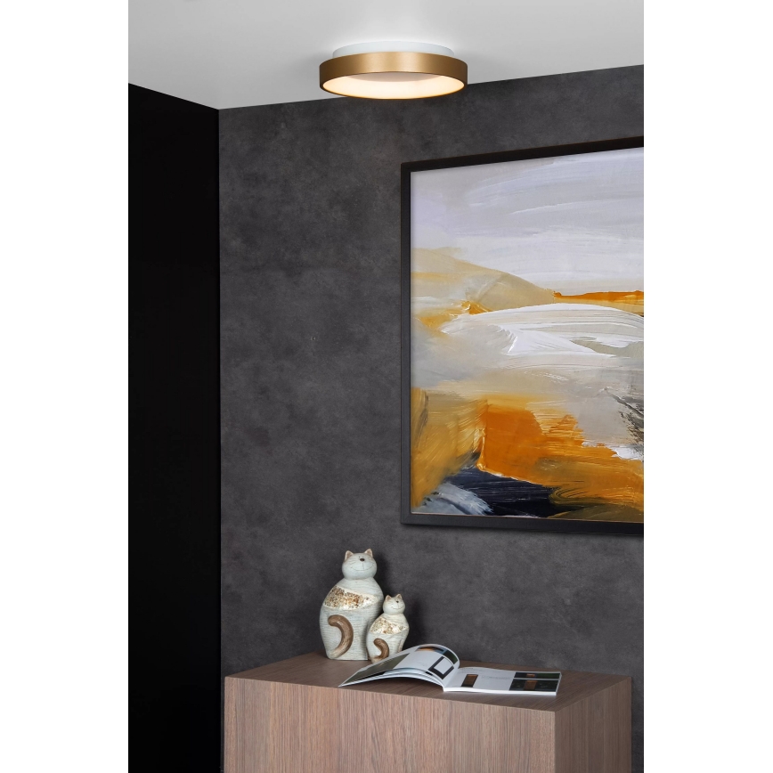 Lucide 46103/20/02 - LED Hämardatav laevalgusti VIDAL LED/20W/230V d. 28 cm kuldne