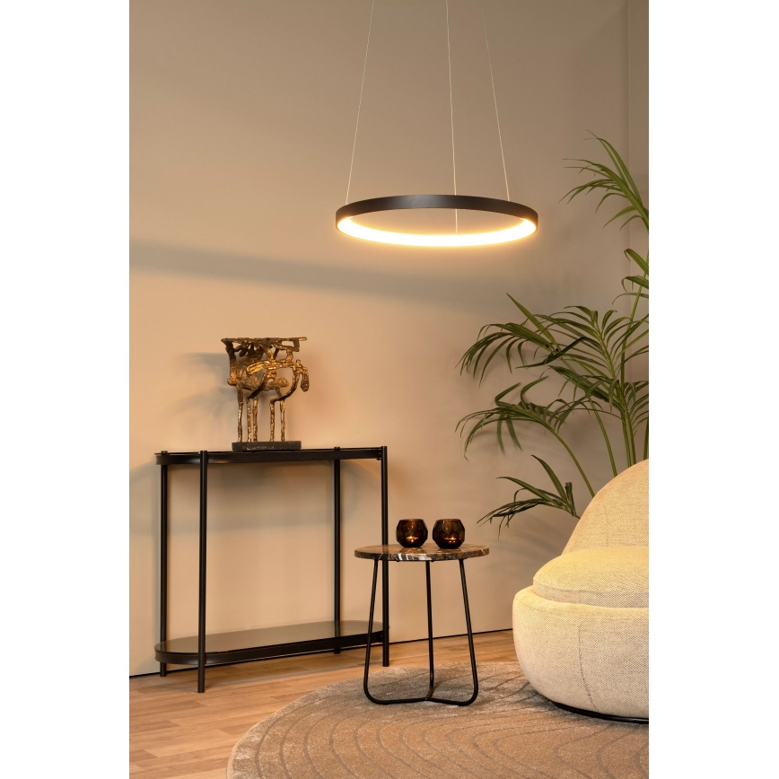 Lucide 46403/48/30 - LED Hämardatav lühter VIDAL LED/48W/230V d. 58 cm must
