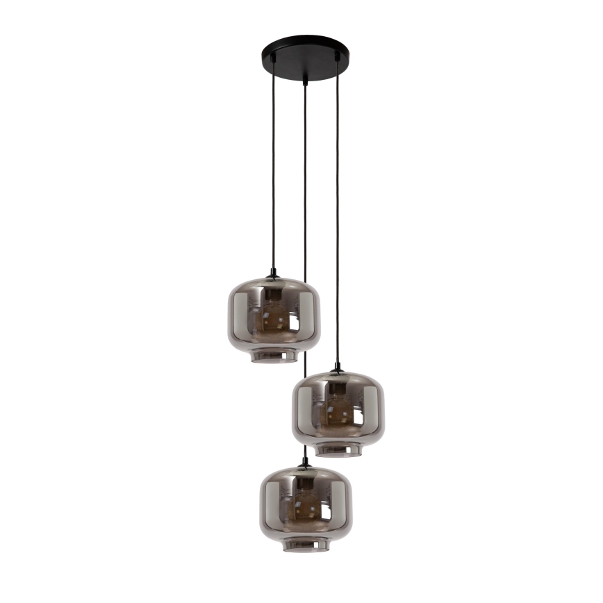 Lucide 46413/13/65 - Lühter MEDINE 3xE27/40W/230V suitsune