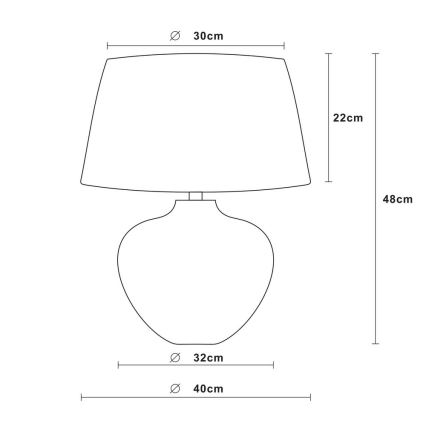 Lucide 47504/81/97 - Laualamp RAMSES 1xE27/60W/230V