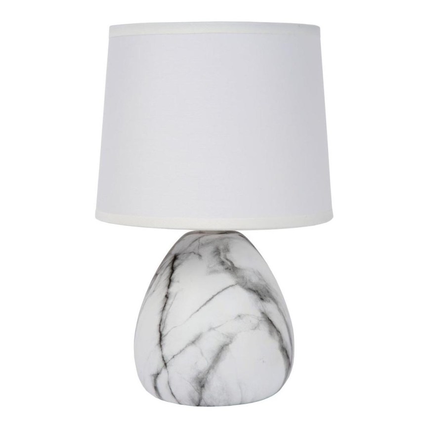 Lucide 47508/81/31 - Laualamp MARMO 1xE14/40W/230V valge