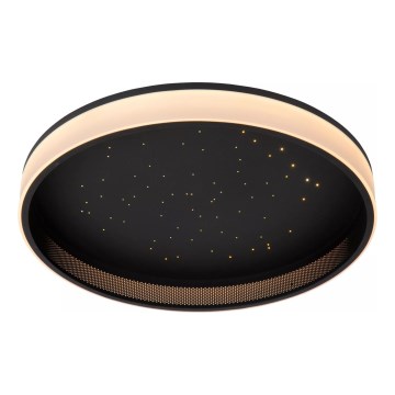 Lucide 71102/40/30 - LED Hämardatav laevalgusti ESTREJA LED/40W/230V 2500-3000K d. 40 cm must + kaugjuhtimispult