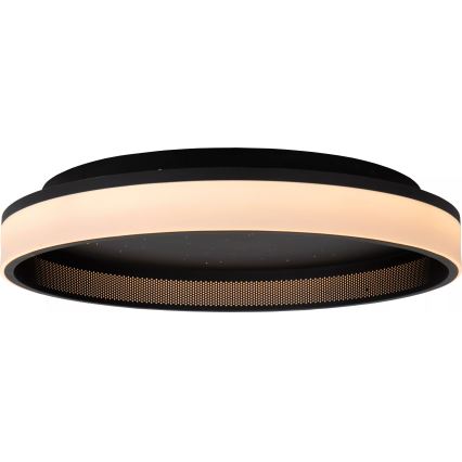 Lucide 71102/40/30 - LED Hämardatav laevalgusti ESTREJA LED/40W/230V 2500-3000K d. 40 cm must + kaugjuhtimispult