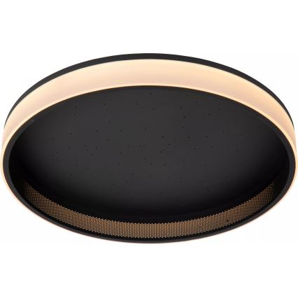 Lucide 71102/40/30 - LED Hämardatav laevalgusti ESTREJA LED/40W/230V 2500-3000K d. 40 cm must + kaugjuhtimispult