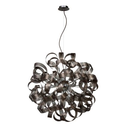 Lucide 74401/80/97 - Rippvalgusti ATOMA 12xG9/42W/230V pruun