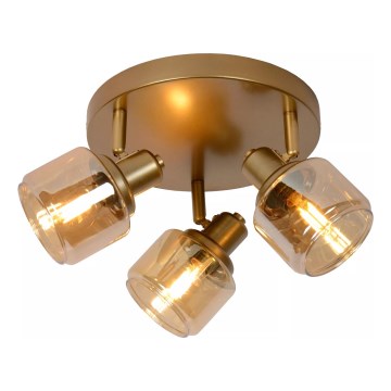 Lucide 77979/13/02 - Kohtvalgusti BJORN 3xE14/40W/230V kuldne