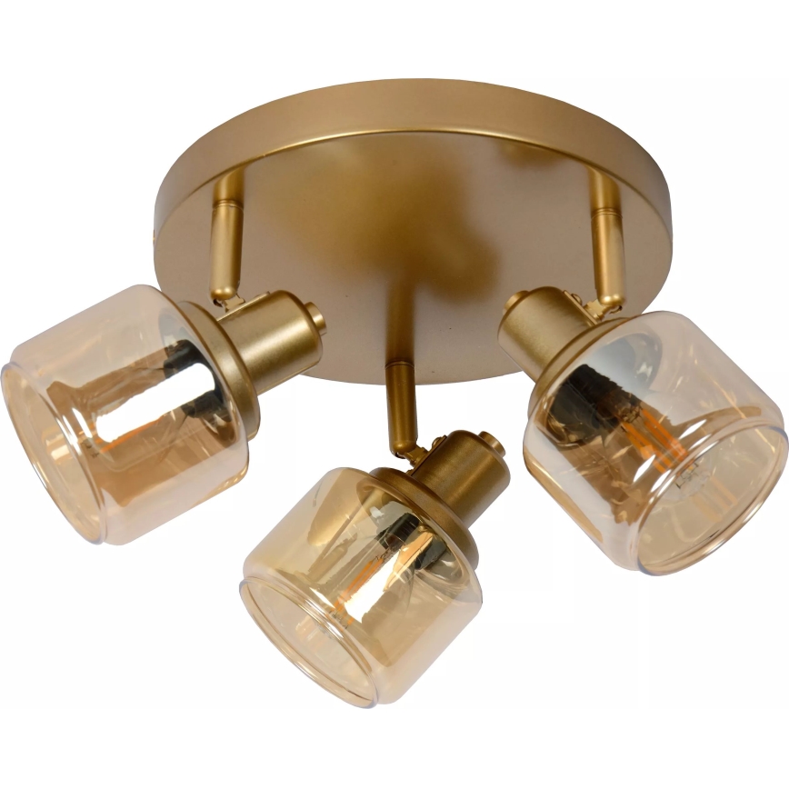 Lucide 77979/13/02 - Kohtvalgusti BJORN 3xE14/40W/230V kuldne