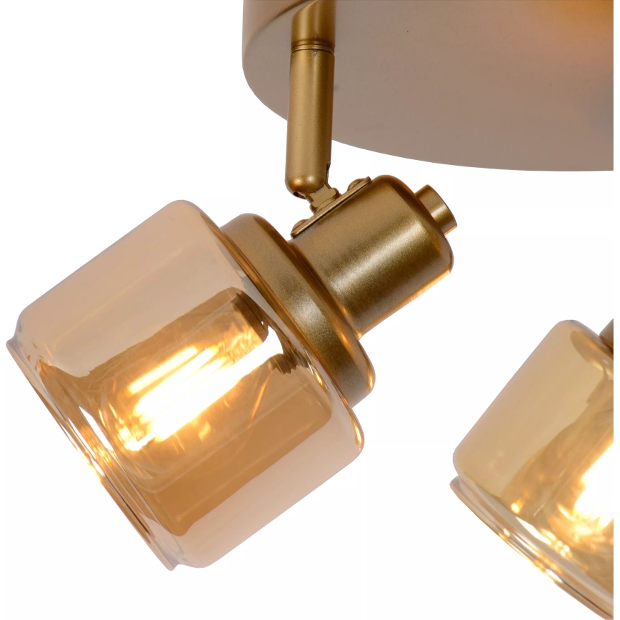 Lucide 77979/13/02 - Kohtvalgusti BJORN 3xE14/40W/230V kuldne