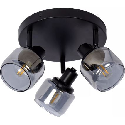 Lucide 77979/13/30 - Kohtvalgusti BJORN 3xE14/40W/230V must