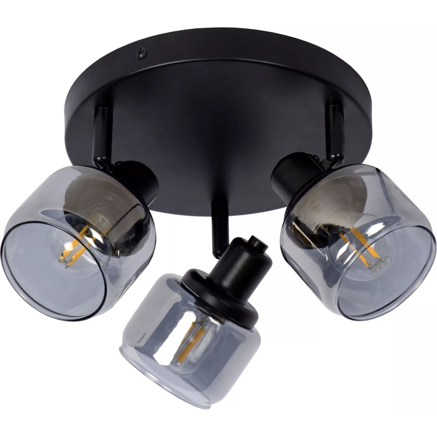 Lucide 77979/13/30 - Kohtvalgusti BJORN 3xE14/40W/230V must