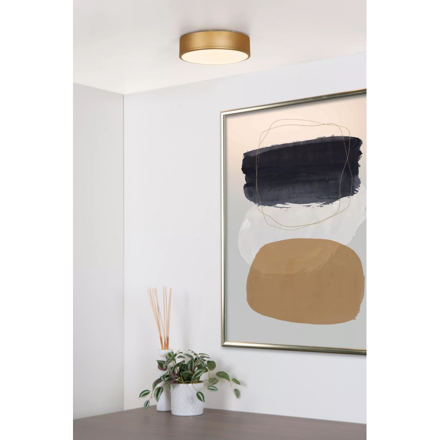 Lucide 79185/20/02 - LED Hämardatav laevalgusti UNAR LED/12W/230V d. 20 cm kuldne