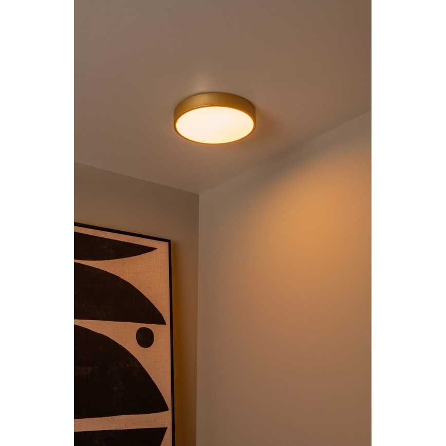 Lucide 79185/30/02 - LED Hämardatav laevalgusti UNAR LED/18W/230V d. 30 cm kuldne