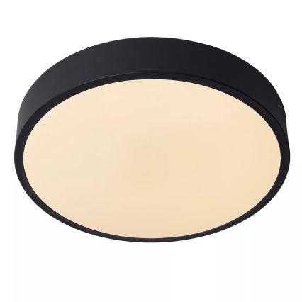 Lucide 79185/30/30 - LED Hämardatav laevalgusti UNAR LED/18W/230V d. 30 cm must