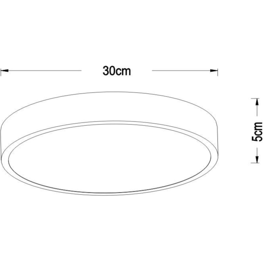 Lucide 79185/30/30 - LED Hämardatav laevalgusti UNAR LED/18W/230V d. 30 cm must
