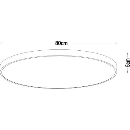 Lucide 79185/80/02 - LED Hämardatav laevalgusti UNAR LED/80W/230V d. 80 cm kuldne