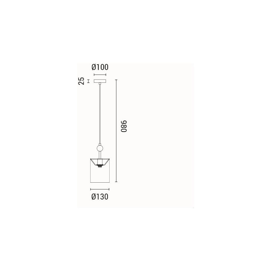 Lühter 1xE14/15W/230V
