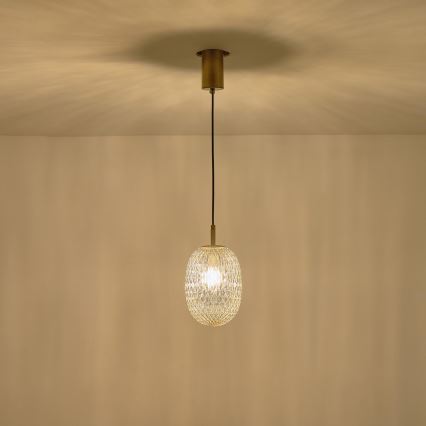 Lühter 1xE14/25W/230V läbipaistev d. 15 cm