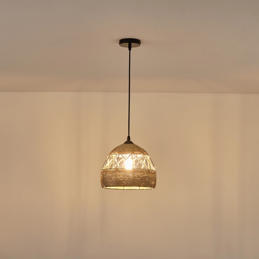 Lühter 1xE27/15W/230V beež
