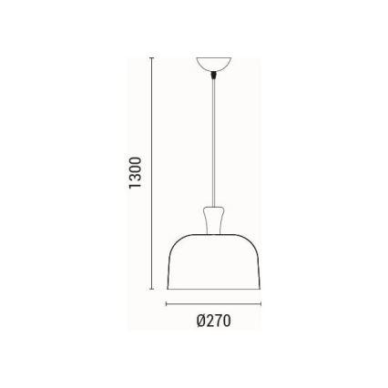 Lühter 1xE27/15W/230V hall d. 27 cm