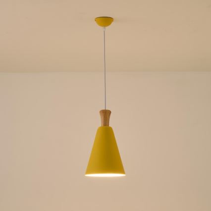 Lühter 1xE27/15W/230V kollane d. 20 cm