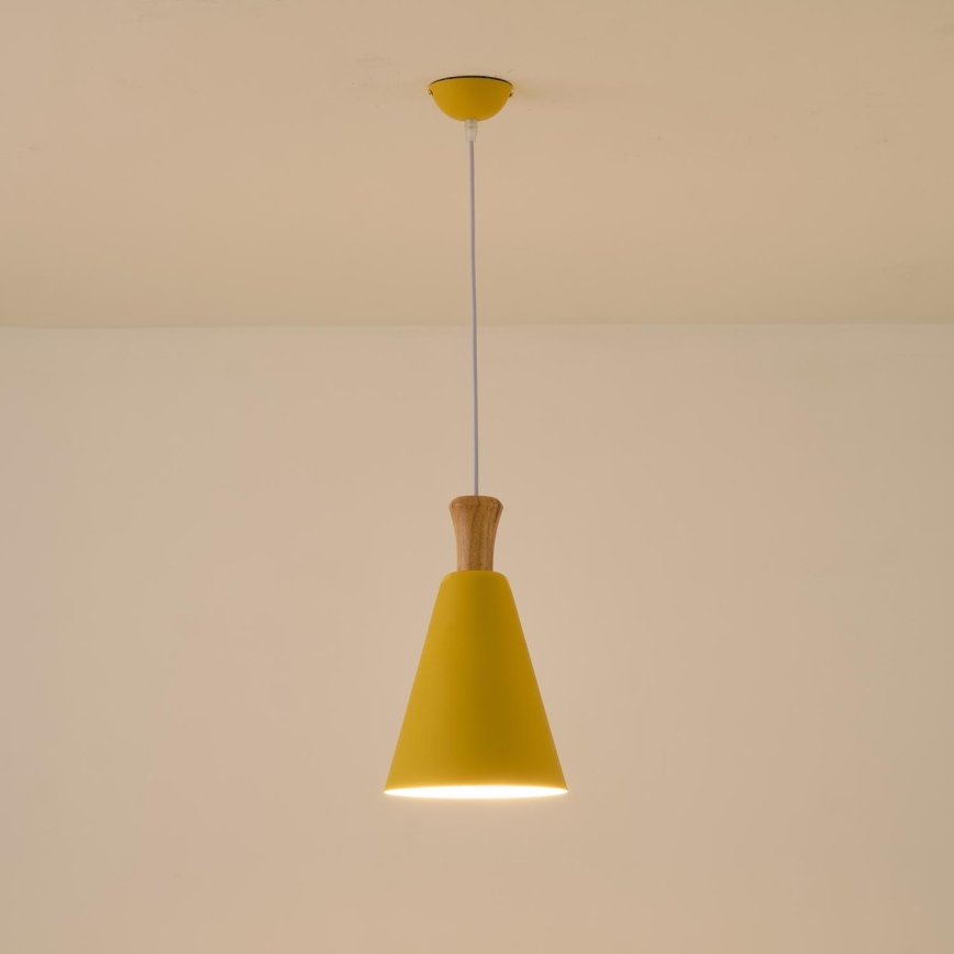 Lühter 1xE27/15W/230V kollane d. 20 cm