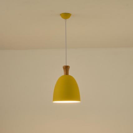 Lühter 1xE27/15W/230V kollane d. 23 cm