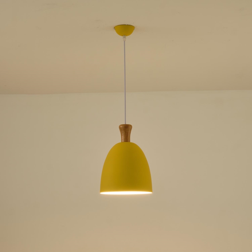 Lühter 1xE27/15W/230V kollane d. 23 cm