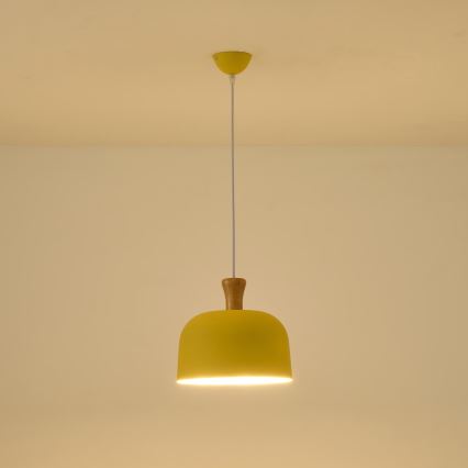 Lühter 1xE27/15W/230V kollane pr. 27 cm