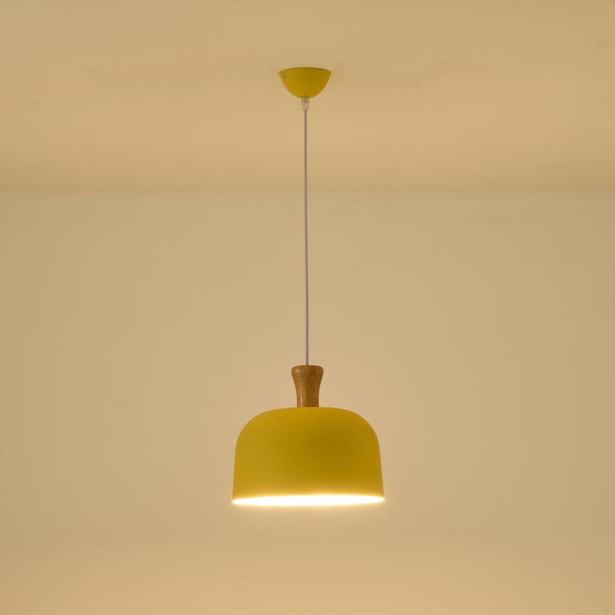 Lühter 1xE27/15W/230V kollane pr. 27 cm