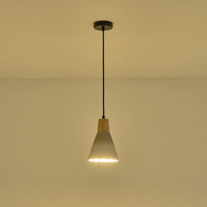 Lühter 1xE27/15W/230V kreemikas
