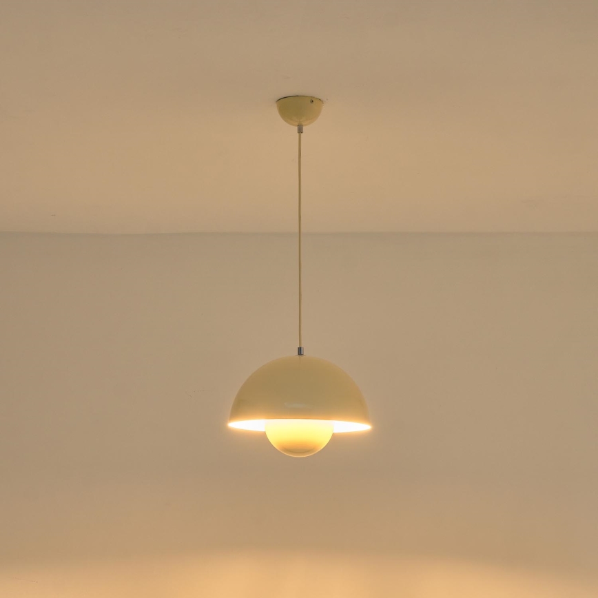 Lühter 1xE27/15W/230V kreemikas