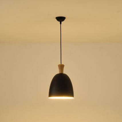 Lühter 1xE27/15W/230V must d. 23 cm