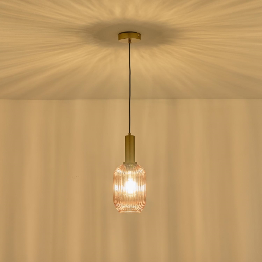 Lühter 1xE27/15W/230V pruun pr. 13 cm