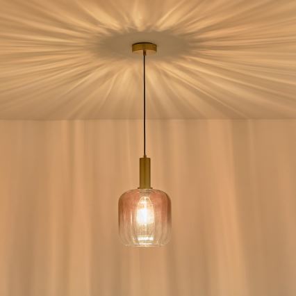 Lühter 1xE27/15W/230V punane/suitsune d. 20 cm