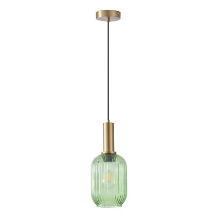Lühter 1xE27/15W/230V roheline 13 cm