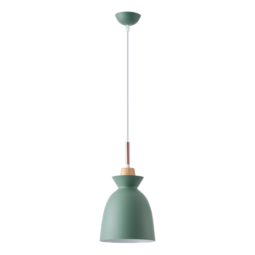 Lühter 1xE27/15W/230V roheline d. 19,5 cm