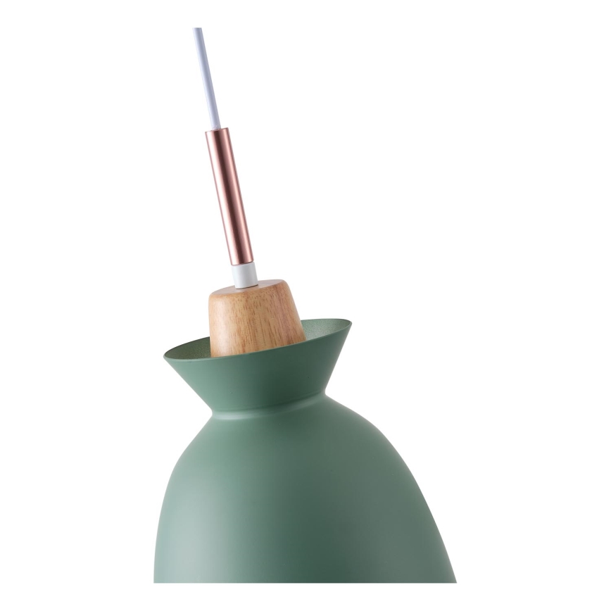 Lühter 1xE27/15W/230V roheline d. 19,5 cm