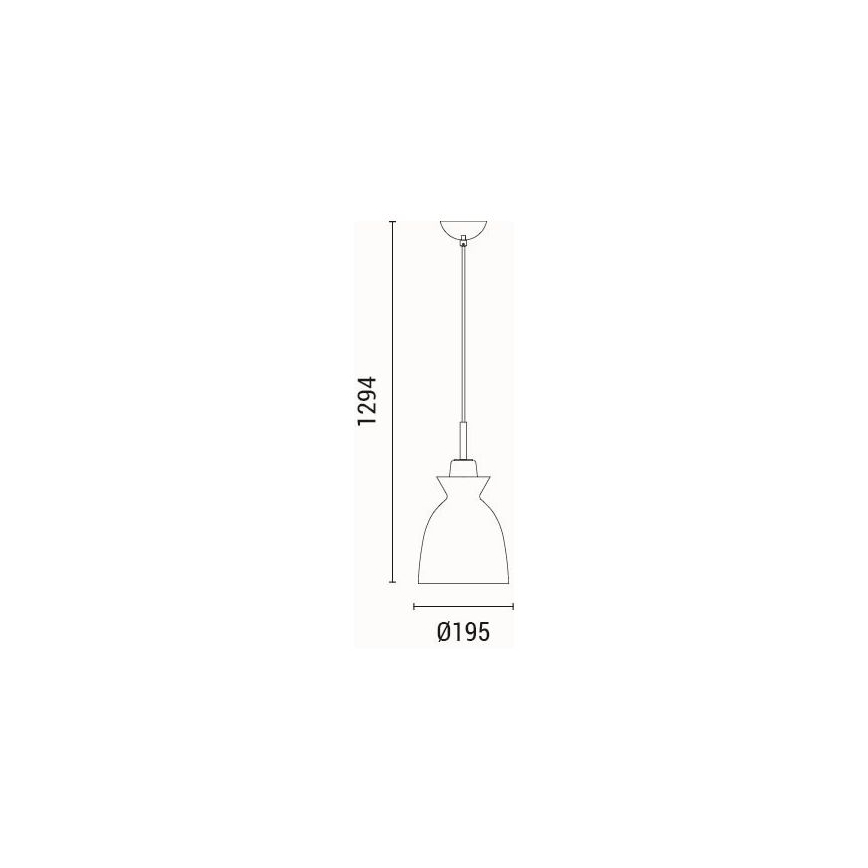 Lühter 1xE27/15W/230V roheline d. 19,5 cm