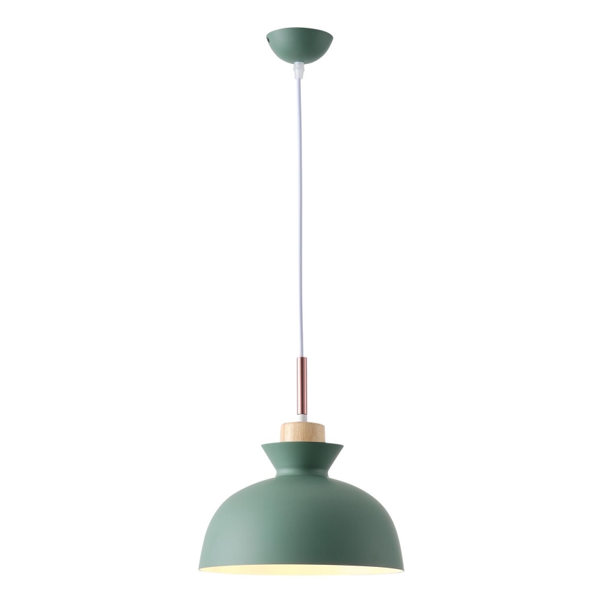 Lühter 1xE27/15W/230V roheline d. 28 cm