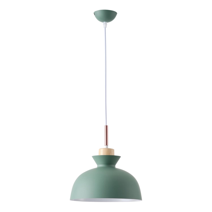Lühter 1xE27/15W/230V roheline d. 28 cm