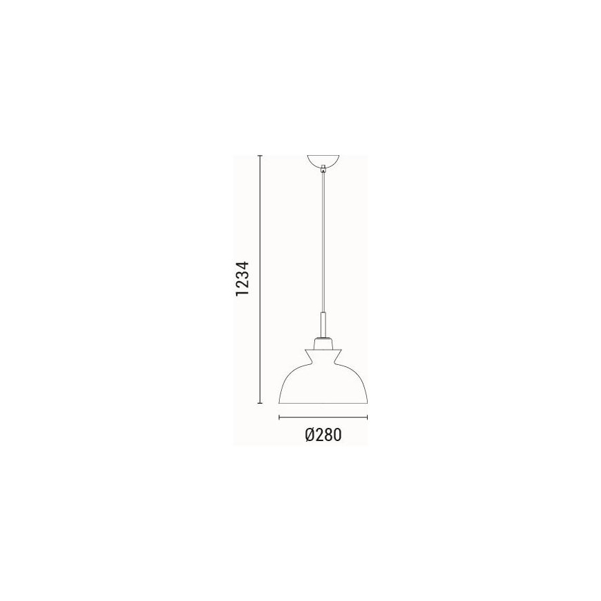 Lühter 1xE27/15W/230V roheline d. 28 cm