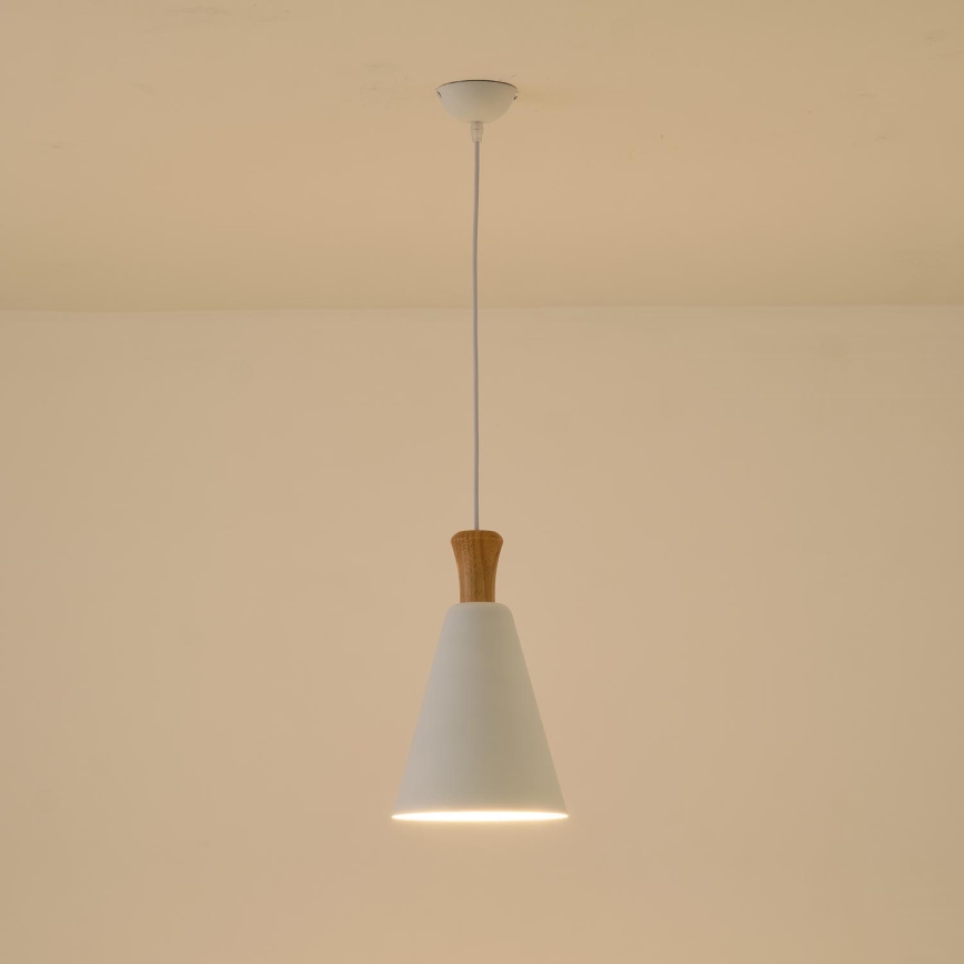 Lühter 1xE27/15W/230V valge d. 20 cm