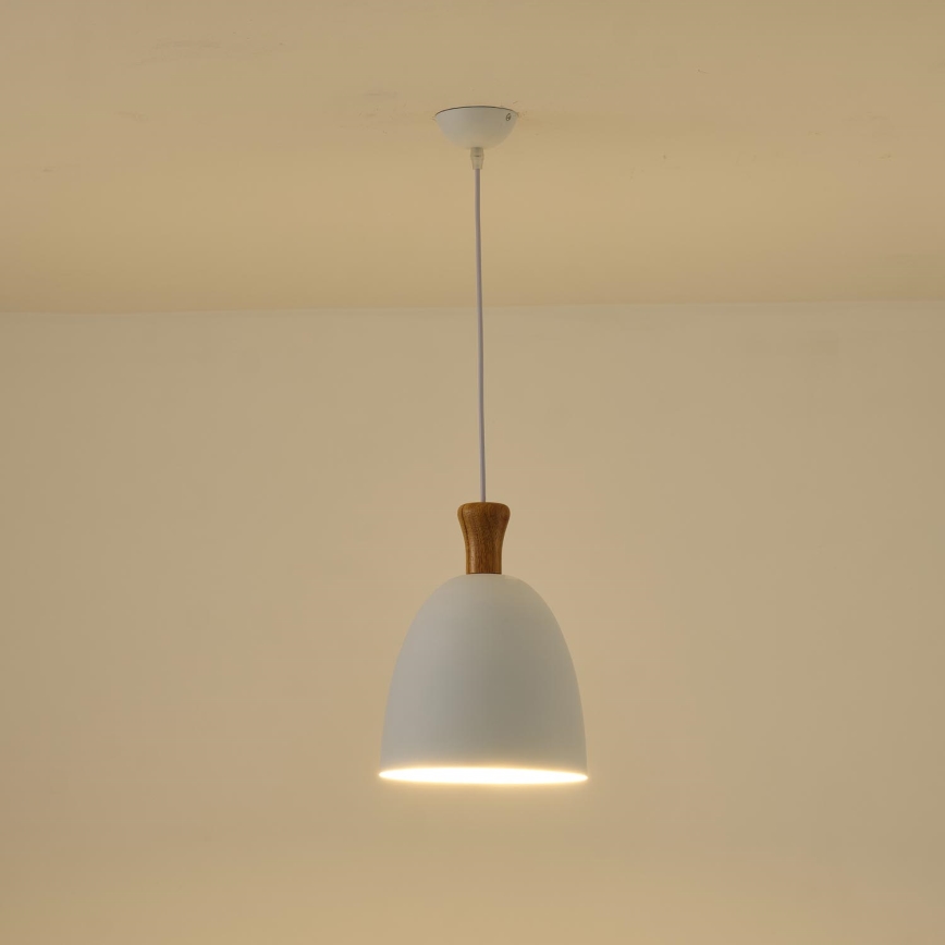 Lühter 1xE27/15W/230V valge d. 23 cm